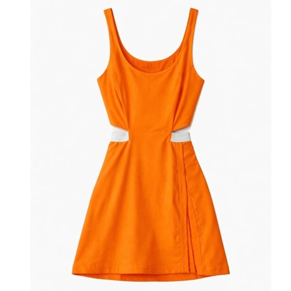 Outdoor Voices Womens Exercise Dress Orange Cut Out Activewear Size M